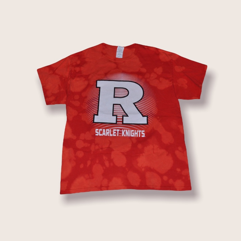 Rutgers University Bleach Dye T-Shirt